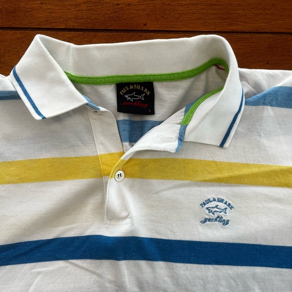 Paul & Shark Primary Color Striped Polo - Picture 2 of 6